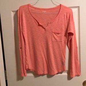 Coral express XS long sleeved pocket tshirt